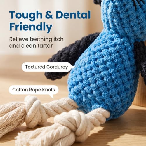 Squeaky Plush Interactive Dog Toy for Small Dogs