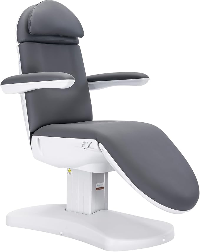 DERMALOGIC Massimo Electric Spa Treatment Table 4 Motors Massage Bed, Spa Resort Salon Tattoo Equipment, Dark Grey