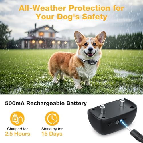 MASBRILL Electric Wired Dogs Fence for 1 Dog, Underground Ground