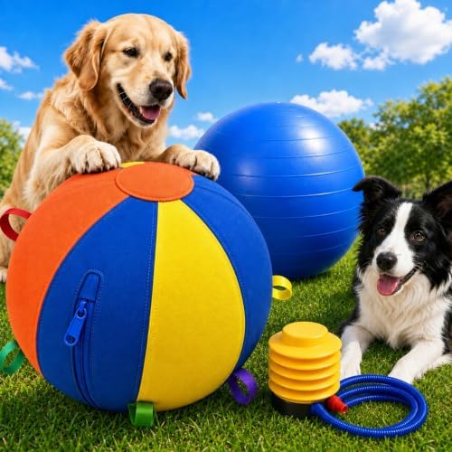 10"/18"/25" Herding Ball for Dogs, 2026 Upgrade Dog Herding Ball