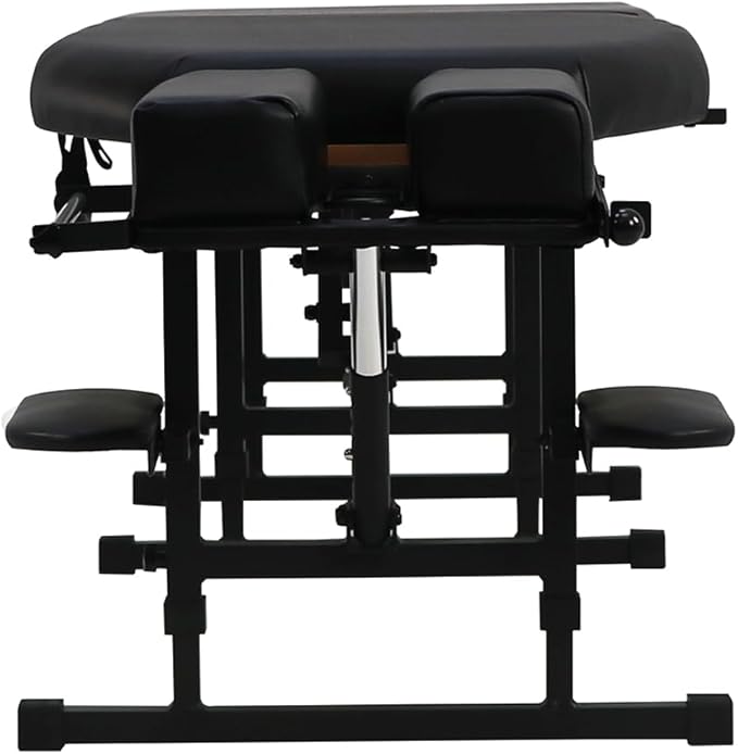 Royal Massage Sheffield 160 Elite Professional Portable Chiropractic Table - Lightweight Adjustable Folding Design (Charcoal)