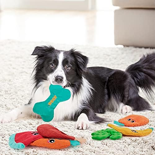 AWOOF Dog Toys No Stuffing, Crinkle Dog Chew Toys