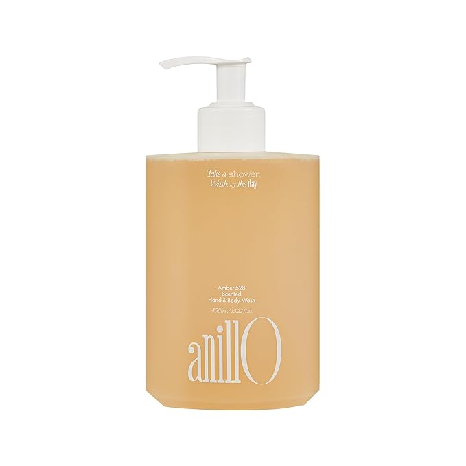 Amber528 Body Wash – Vegan, Sulfate-Free Cleanser with Yuzu & Amber, Hydrating & Soothing, pH-Balanced, Gentle for All Skin Types, Subtle Scent, 15.22 fl. oz