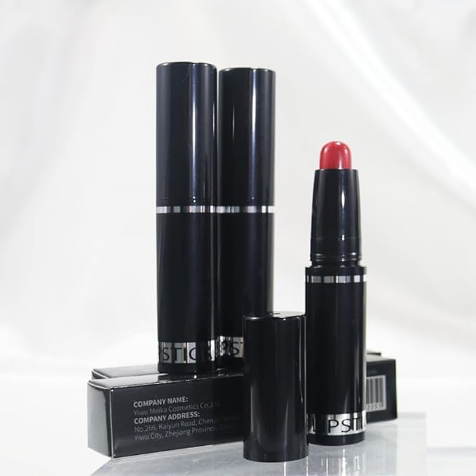 3 Pcs Matte Lipstick Crayon Pencil Set,Brown Purple Dark Red Light to Dark Velvet Lip Stick for Women's 24 Hour Long Lasting Waterproof Lip Liner,labiales mate 24 horas originales