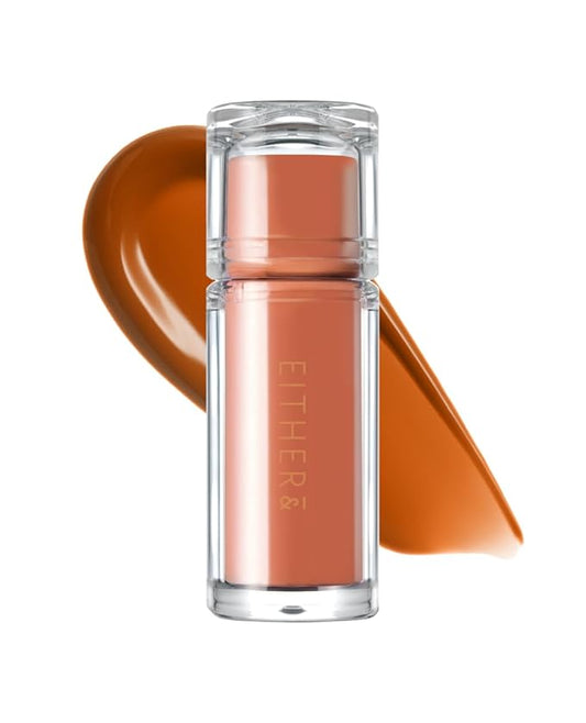 EITHER& Dewy Syrup Tint 04 – Hip Seoul | Vibrant & Fresh Color Lip Tint, All-Day Juicy Glow, Smudge-Proof, Hydrating, Long-Lasting, Non-Sticky Formula (4.3g)