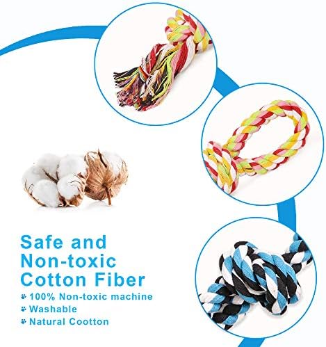 UPSKY 2 Pack Dog Rope Toys, Heavy Duty Dog Chew Toy for Aggressive Chewers