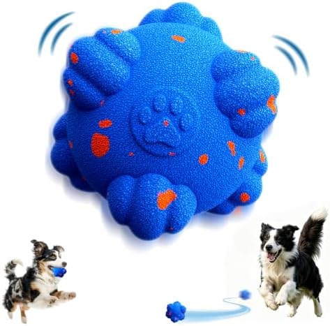 Smart Interactive Dog Toy Ball – Auto Bouncing & Rolling, 3 Interactive Modes, Chew-Resistant E-TPU Material, Waterproof, Chase Pet Ball for Medium & Large Dogs, Blue