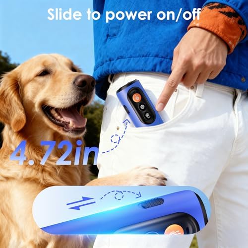 Dog Bark Deterrent Devices, Anti-Barking Device for Dogs 50-ft Range, Three Modes, Dog Barking Silencer Replaces Traditional bark Collars, Suitable for All Dogs, Indoors and Outdoors