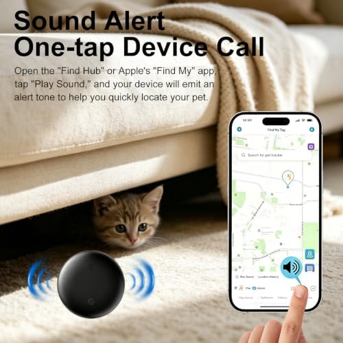 GPS Pet Tracker for Dogs (Android & iOS), Smart Pet Tracker for Collar