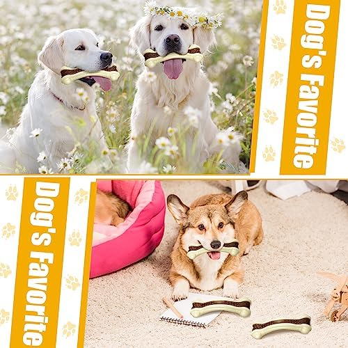 Sosation 10 Pcs Dog Chew Toys for Aggressive Chewers, 5.1 x 2 Inch