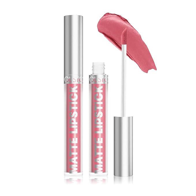 COOL STORY Matte Lip Stain Tint Highly Pigmented Color Long-Lasting Waterproof Rose Kiss (02)