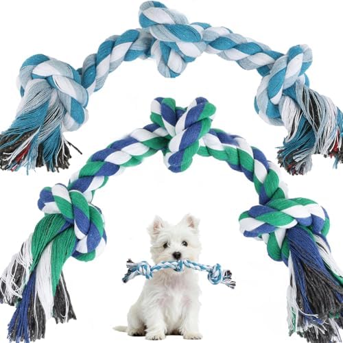 SZEE Dog Rope Toy 2-Pack, Rope Toys for Dogs, Suitable for Small Breeds