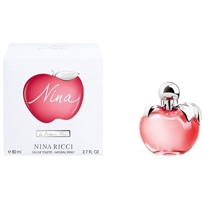 Nina By Nina Ricci For Women - Indulgent Designer Perfume For Her - Floral, Fruity Scented Eau De Toilette Spray Infused With Apple, Amalfi Lemon And Lime - Stylish Bottle Design - 2.7 Oz EDT Spray