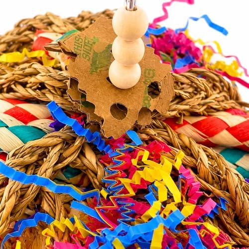 Bonka Bird Toys Mini Taco 1359 Foraging Bird Toy Parrot Cages Cockatiel Parakeet Conure Lovebird Toys.