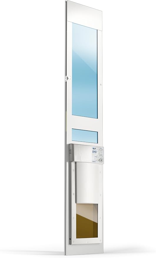 Power Pet Smart Automatic Electronic Pet Door by High Tech Pet (Patio Regular - 75" - 80 1/4", Medium, Non-WiFi)