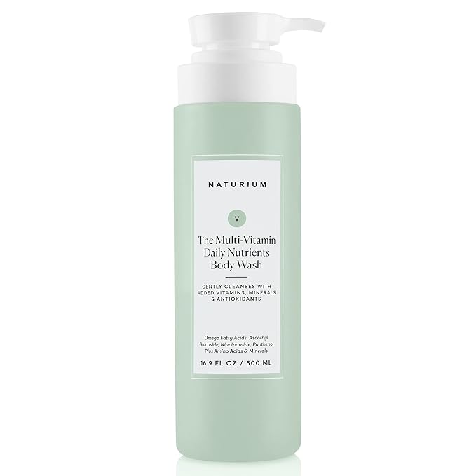 Naturium The Multi-Vitamin Daily Nutrients Body Wash, Hydrating Cleanser, 16.9 oz