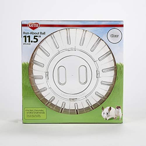 Kaytee 11.5" Clear Run-About Exercise Ball for Hamster & Gerbil Pets
