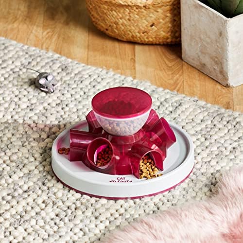 TRIXIE Tunnel Slow Feeder for Cats and Dogs, Interactive Cat Toy, Pet Food Dispenser, Treat Dispenser (Pack of 3)
