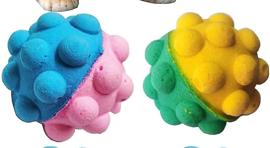 Cat Golf Balls Interactive Sponge Foam Soccer Balls Colorful Toy(Protrusion)