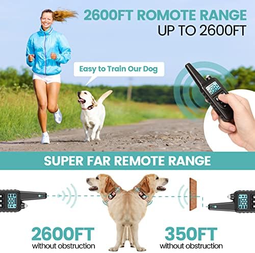 Dog Training Collar with Remote - Large Dog Shock Collar, 3 Pack