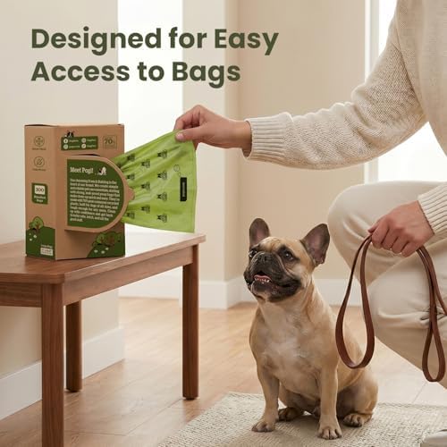 Pogi's 300 Unscented Dog Poop Bags with Handles - Earth-Friendly, Leak-Proof, Ultra Thick, 4+ Month Supply (Pack of 2)