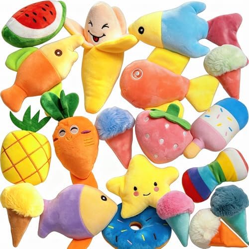 19 Pack Dog Toys for Small Dogs, Squeaky Dog Toy Bulk For Puppy Teething