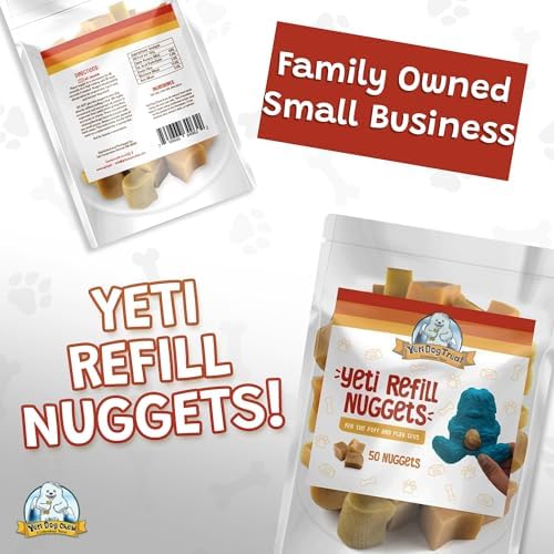 Yeti Refill Nuggets for Puff & Play Toys, Yak Cheese Treats, 50 Pc, 24 oz