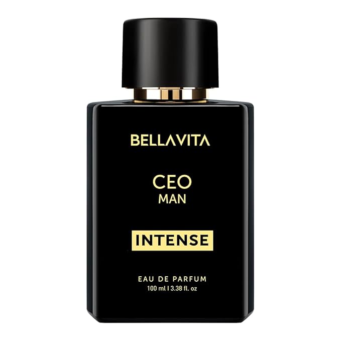 Bellavita Luxury CEO MAN INTENSE Eau de Parfum | 100 ml (3.4 fl.oz.) | Perfume for Men | Aromatic, Lavender, Carnation, and Musk Notes | Long Lasting Men's Fragrance
