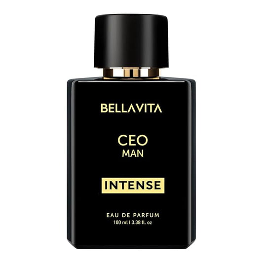 Bellavita Luxury CEO MAN INTENSE Eau de Parfum | 100 ml (3.4 fl.oz.) | Perfume for Men | Aromatic, Lavender, Carnation, and Musk Notes | Long Lasting Men's Fragrance