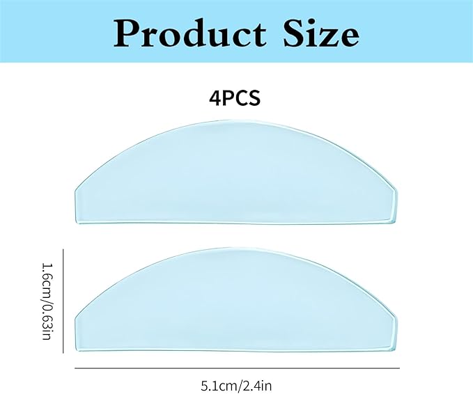 Lash Lift Shields – Washable and Reusable Korean Super Sticky Flat Pads for Eyelash Perm, No.1 Lash Lift Softening Shields for Women Beauty, Pink (2 Pairs Blue)