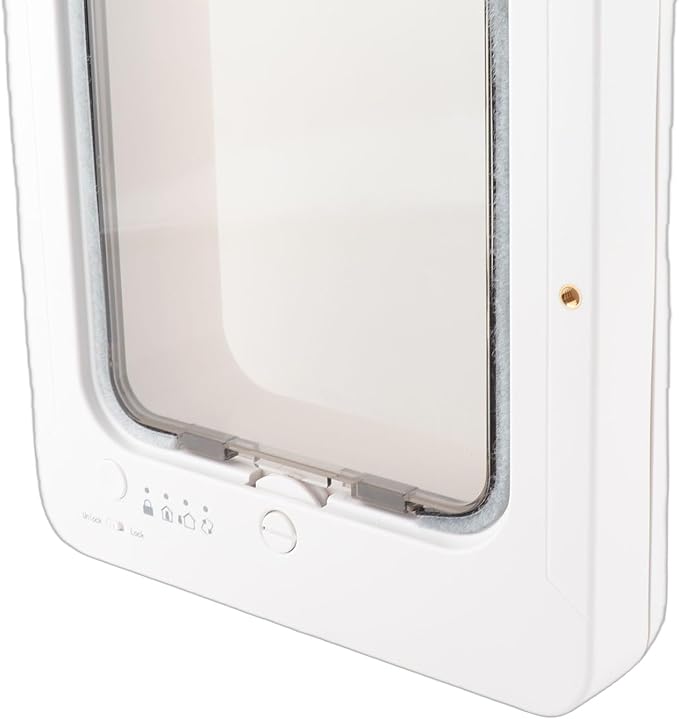 GLOGLOW Automatic Cat Door Interior Door, Smart Pet Access with Electronic Flap, Collar Activated and Secure Locking for Cats and Dogs, 10.24x11.61in Size