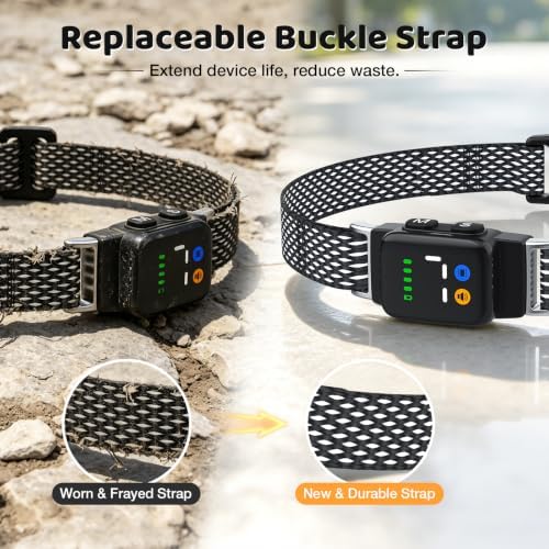 MASBRILL Rechargeable Bark Dog Collar, Adjustable Sensitivity