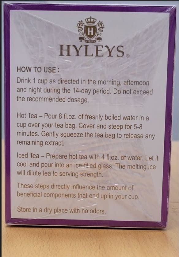 HYLEYS 14 Day Weight Loss Tea – 42 Tea Bags – Garcinia Cambogia, Matcha Green Tea, Senna & Natural Flavors – Supports Weight Loss, Digestion & Metabolism