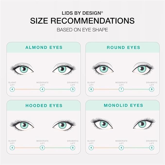 Contours Rx Lids by Design – N°7 Instant Eyelid Lift Strips for Dramatic Lift on Hooded, Droopy Eyelids – Medical-Grade, Anti-Aging, Non-Surgical Eye Tape – 80 Count