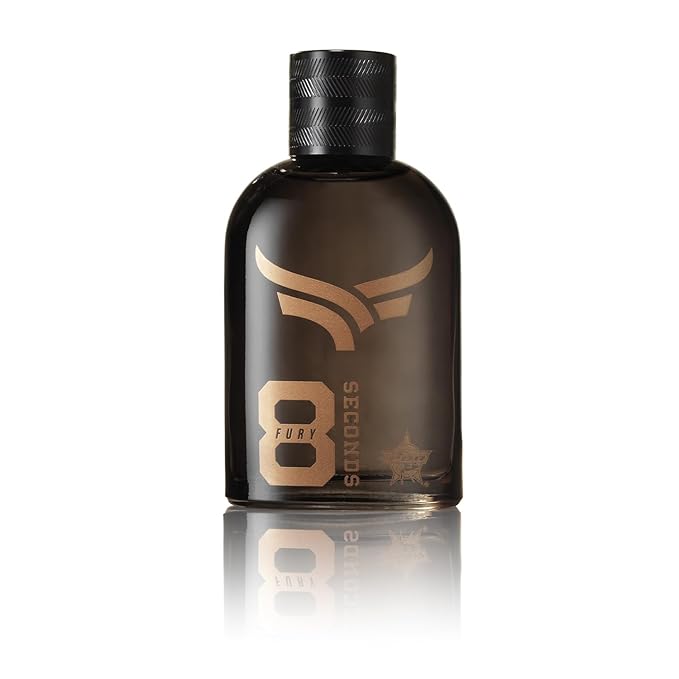 Tru Western PBR 8 Seconds Fury Men’s Cologne Spray for Men, Brazilian Pepper, Green Apple, Lavender, Amber & Birch Notes, 3.4 fl oz (100 ml)