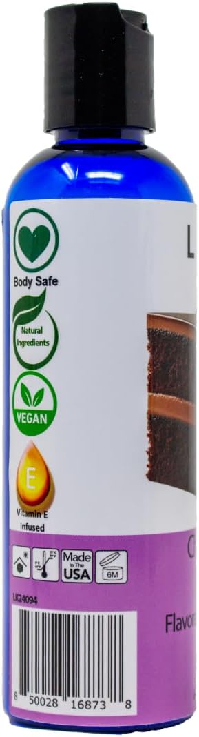 Lick Chocolate Cake Flavored Massage Oil – Decadent Bakery-Inspired Edible Massage Oil with Vitamin E, Rich Smooth Glide for Couples Massage Nights, 4 oz