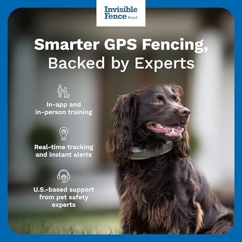INVISIBLE FENCE Brand GPS Collar + Tracking, 3/4 Acre +