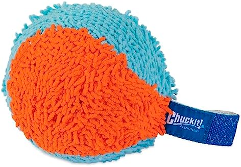 Chuckit! Indoor Fetch Shaker Dog Toy, Orange and Blue, 7.75 inches (Pack of 12)