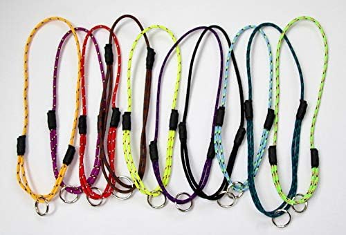 National Leash Mountain Rope Dog ID Collar- Spring Green- Medium (14"-20") Ultra Lite