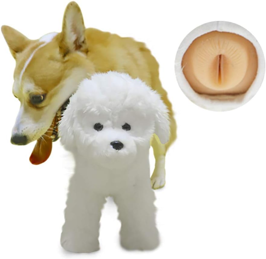 Letalong Male Dog Silicone Mating Toy, Dogs Interactive Sleeping Toys, Pet Dog Partner Toy for Male Estrus, Dog Humping Toy, Dog Sleeping Plush Toy, Pet Estrus Toy, Male Dog Simulation Female Dog