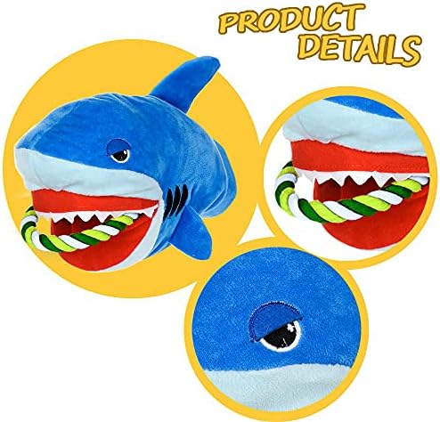 Squeaky Plush Dog Toy - Funny Stuffed Rope for Small Medium Dogs