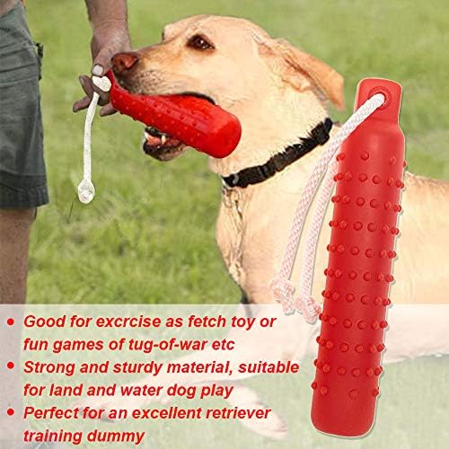 Dog Float Toy, Retriever Training Dummy, Floating Dog Toys for Water Fetch, Lightweight for Float on The Water Pool Fetch Rope, Interactive Pool Toy for Small to Large Dogs