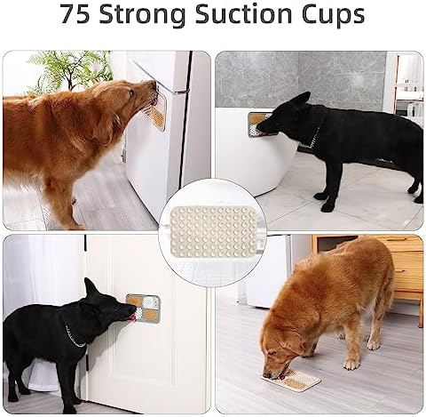MateeyLife Lick Mat for Dogs & Cats, Slow Feeder Licking Pads for Boredom