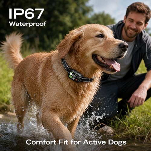 GPS Wireless Dog Fence System 49-6561ft Outdoor Invisible Dog Fence Collar
