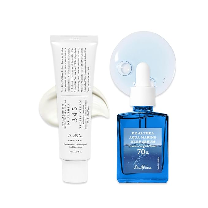 Dr.Althea Post Acne & Hydration Set (Aqua Marine) | Daily Soothing & Deep Hydration Care | Korean Vegan Skincare for All Skin Types