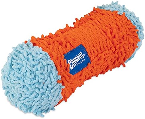 Chuckit! Indoor Fetch Tumble Bumper Dog Toy (8.5 Inch), Orange and Blue