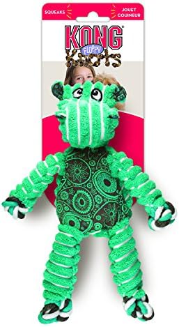KONG Floppy Knots Rope and Plush Dog Toy, Hippo, Medium/Large