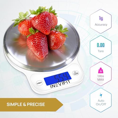 INEVIFIT Ultimate Wellness Bundle, Eros Smart Body Fat Scale, Kitchen Scale, Water Bottle & Resistance Band Set for Complete Health Tracking