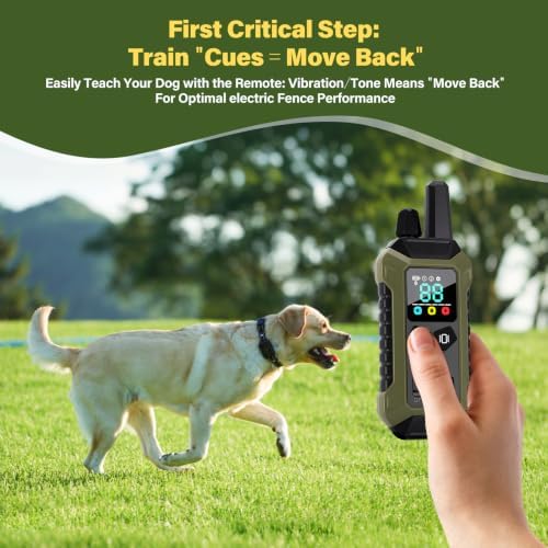 GPS Wireless Dog Collar Fence System - No Monthly Fee App Control, Custom Polygon Boundary & Remote Training, Free Phone Tracker for Up to 5 Pets, Virtual Electric Fence for Dogs
