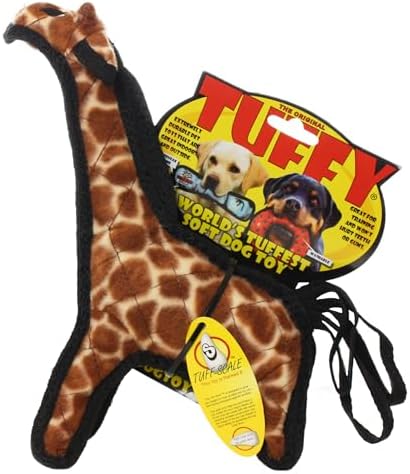 TUFFY® - 2 Pack Original : Giraffe Dog Toy : Ultra Durable Plush Dog Toy with Multiple Layers & Reinforced Seams, Washable and Floats, Original Construction